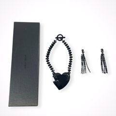 GIORGIO ARMANI / ハートネックレス＆イヤリングセット 参考定価:170,000程度