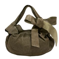 ARISTOLASIA トートバッグ ギャザー レザー 肩掛け ブラウン - メルカリ