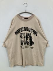 ヴィンテージキャットロングTシャツ 古着 archive 韓国ストリート y2k 