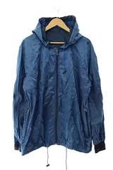 アレキサンダーマックイーン ALEXANDER MCQUEEN スカル 総柄 ナイロン ジャケット パーカー 336343 QCR04 44 青ブルー ブランド古着ベクトル 中古●251103のサムネイル