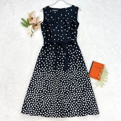 シェリーラファム☆フランシュリッペ 麻混 ビーズ 刺繍 リボン ドット