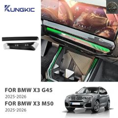 BMW X3 G45 M50 2025 2026 ABS 탄소 섬유 센터 콘솔 에어 아울렛 벤트 트림 커버 인테리어 장식 액세서리