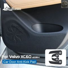 볼보 XC60 2018 2019 2020 가죽 자동차 도어 얼룩 방지 패드 수납 박스 킥 방지 매트 보호 스티커