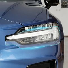 볼보 V60 2019-2024 사전 컷 클리어 페인트 보호 필름 8.5 밀 프론트 헤드 라이트 투명 PPF