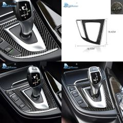 카본 섬유 인테리어 트림 스티커 BMW 3 시리즈 F30 F34 F36 320D 320I 328I 335I 428I 430I 435I 기어 시프트 패널 데칼
