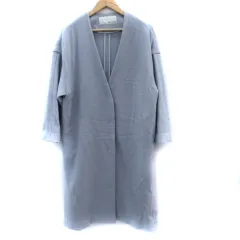 ウィムガゼット Whim Gazette ノーカラーコート ロング丈 F アイスブルー /SM14のサムネイル