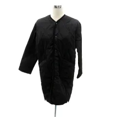 フリークスストア FREAKS STORE キルティングコート ノーカラー ロング丈 F 黒 ブラック /HO3のサムネイル