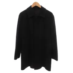 キンロックアンダーソン Kinloch Anderson 美品 ステンカラーコート カシミヤ M 比翼ボタンミドル丈 無地 紺 ネイビー /YF ■ECG006のサムネイル