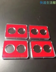 コインケース　クリアケース　カプセル　27mm X4個　収集用品 天皇御在位 記念銀貨　万博記念硬貨専用 dd613のサムネイル