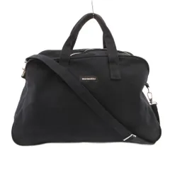 マリメッコ marimekko ボストンバッグ ショルダー キャンバス ロゴ 黒 ブラック /JSのサムネイル