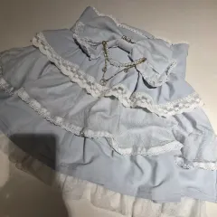 リズリサ ビッグリボン ティアードスカート ブルー