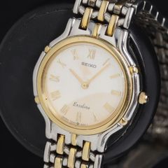 稼働品 SEIKO セイコー エクセリーヌ 4N20-0360 腕時計 ラウンド