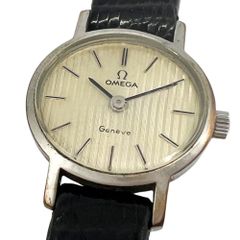 OMEGA 오메가 제네바 핸드 와인딩 여성 벨트 사외품 시계 정품 / C1167