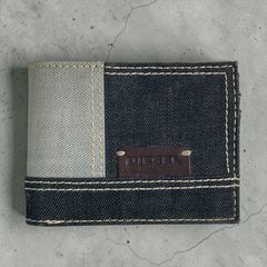 DIESEL 二つ折り財布 デニム レザー コンビ - メルカリ