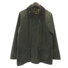 バブアー Barbour ビデイル SL BEDALE ワックスコットン オイルドジャケット 旧3ワラント 襟 コーデュロイ 英国製 38 セージ 0611のサムネイル