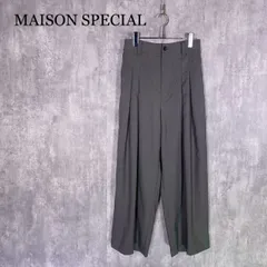 『MAISON SPECIAL』メゾンスペシャル (0) フロントタックワイドパンツ レディースのサムネイル