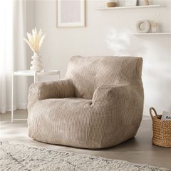 ラウンジパグ ジョセフィンソファビーズクッション ポンポンアイボリー