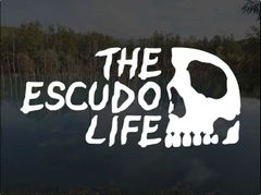 エスクード ステッカー THE ESCUDO LIFE ドクロデザイン 横16cm シール デカール カッティングステッカー カッティングシール 切り抜き文字 切り文字