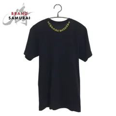 美品 CHROME HEARTS クロムハーツ ネックロゴ サイズXS ブラック イエロー コットン 半袖Ｔシャツ 男女兼用 レディース 601588【中古】のサムネイル