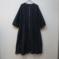 YONFA オーガンジーダブルシャツチュニック ブラック - メルカリ
