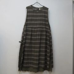 うさとの服 usaato 茶綿 ヘンプコットン チュニック フリーサイズ