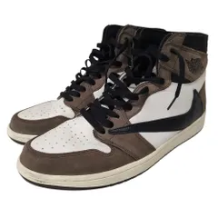 NIKE ナイキ x Travis Scott トラヴィススコット Air Jordan 1 Retro High OG TS SP Sail/Dark Mocha エアジョーダン1 レトロ ハイ スニーカー CD4487-100 30cmのサムネイル