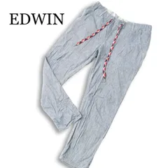 EDWIN エドウィン 春夏★ 【K2053】 麻 リネン混 イージー ストレッチ シャンブレー パンツ Sz.M メンズのサムネイル