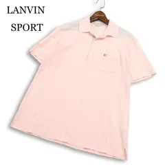 LANVIN SPORT ランバン スポーツ ゴルフ 春夏★ ロゴ プレート 半袖 鹿の子 ポロシャツ 日本製 Sz.40 メンズのサムネイル