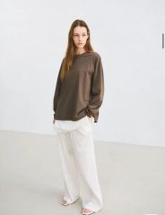 新品タグ付き⭐︎ZARA ソフト Vネック スウェットシャツ S 新作 正規