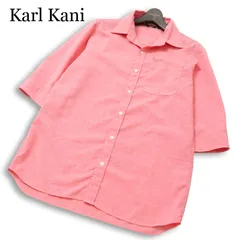 Karl Kani カールカナイ 春夏★ 7分袖 ロゴ刺繍 シャツ 日本製 Sz.L メンズのサムネイル