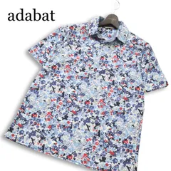 adabat アダバット ゴルフ 春夏★ 半袖 花柄 総柄 ポロシャツ 日本製 Sz.48 メンズのサムネイル