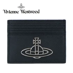 ヴィヴィアンウエストウッド カードケース Vivienne Westwood カードホルダー メンズ レディース 名刺入れ サフィアーノ ラージオーブ ブラック 5111005A