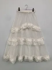 Alley by w closet アリーバイダブルクローゼット ロングスカート F ホワイト レディースのサムネイル