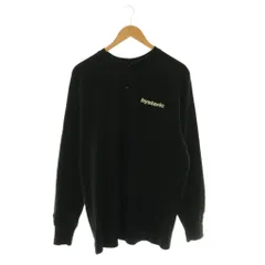 ヒステリックグラマー HYSTERIC GLAMOUR HYSTERIC STAR ヘンリーネックニット カットソー 長袖 ハーフボタン コットン XL 黒 /NR ■OSのサムネイル