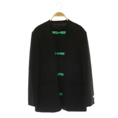 ザラ ZARA チャイナボタン ジャケット ノーカラー XS ブラック /HK ■OSのサムネイル