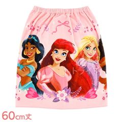 감아 타월 60cm 길이 디즈니 프린세스 샤이니 플라워 리본