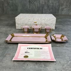 ショドフ ホドフ H&C チェコ ピンクポーセリン カップソーサー2客