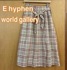 E hyphen world gallery   イーハイフンワールドギャラリー  ウエストリボン付きスカート　サイズFのサムネイル