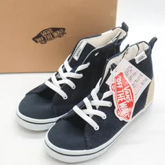 バンズ スニーカー ハイカット未使用 オフザウォール  シューズ 靴 レディース 22サイズ ネイビー VANS