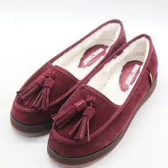ミネトンカ モカシン スウェード ボア シューズ ブランド 靴 レディース 8サイズ ワインレッド Minnetonka 【中古】のサムネイル