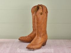 E767 メキシコ製 Botas LAREDO ビンテージ ウエスタンブーツ ウナギ革