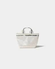 【アウトレット】beautiful people/ビューティフルピープル ロゴポーチ (クリア) plaid vinyl logo poachのサムネイル