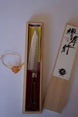 【大特価】堺孝行 ペティナイフ 120ｍｍ マホガニー柄のサムネイル