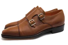 バーニーズニューヨーク／BARNEYS NEWYORK シューズ ビジネスシューズ 靴 ビジネス メンズ 男性 男性用 レザー 革 本革 ブラウン 茶  1213722 ヒドゥンチャネル ダブルモンクストラップ レザーソールのサムネイル