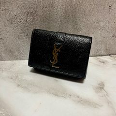 未使用級】SAINT LAURENT サンローラン 名刺入れ カードケース 黒