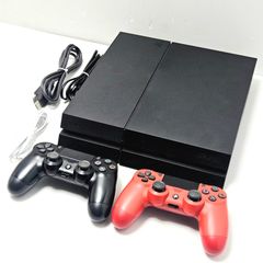美品　PS4 CUH-1200A 500GB + ワイアレスコントローラーx2 動作品】PS4 CUH-1200A 500GB 本体セット 純正コントローラー2個