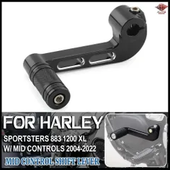 ミッドコントロールシフトレバー/シフターペダル ハーレー スポーツスター XL883 1200 ミッドコントロール付き 2004-2022のサムネイル