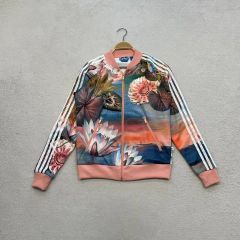 希少♡adidas トラックジャケット ジャージ トレフォイル ピンク 花柄