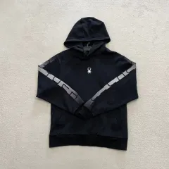 メンズ 確実正規品 spider 黒 パーカー Sサイズ