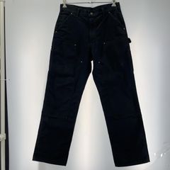 Carhartt ダブルニー BLACK33X30USA製 - メルカリ